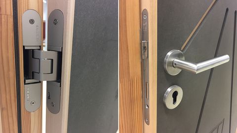 Le paquet de portes permet l'usinage complet de vantaux de portes jusqu'à une épaisseur maximale de 70 mm. Le paquet de portes permet l'usinage complet de vantaux de portes jusqu'à une épaisseur maximale de 70 mm.